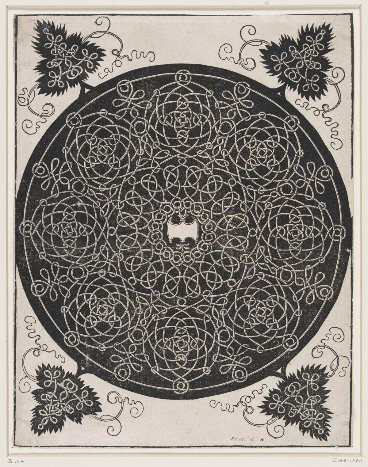 Circular Celtic Knot Vine Print