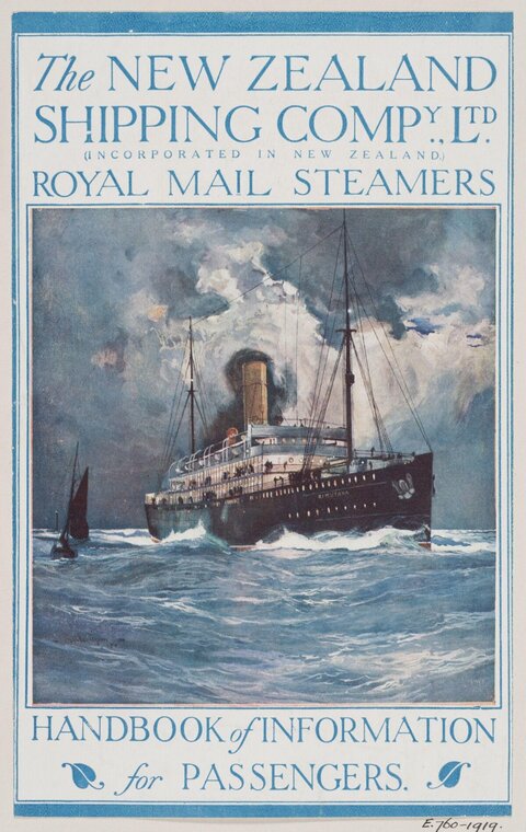 Vintage New Zealand Shipping Handbook Cover