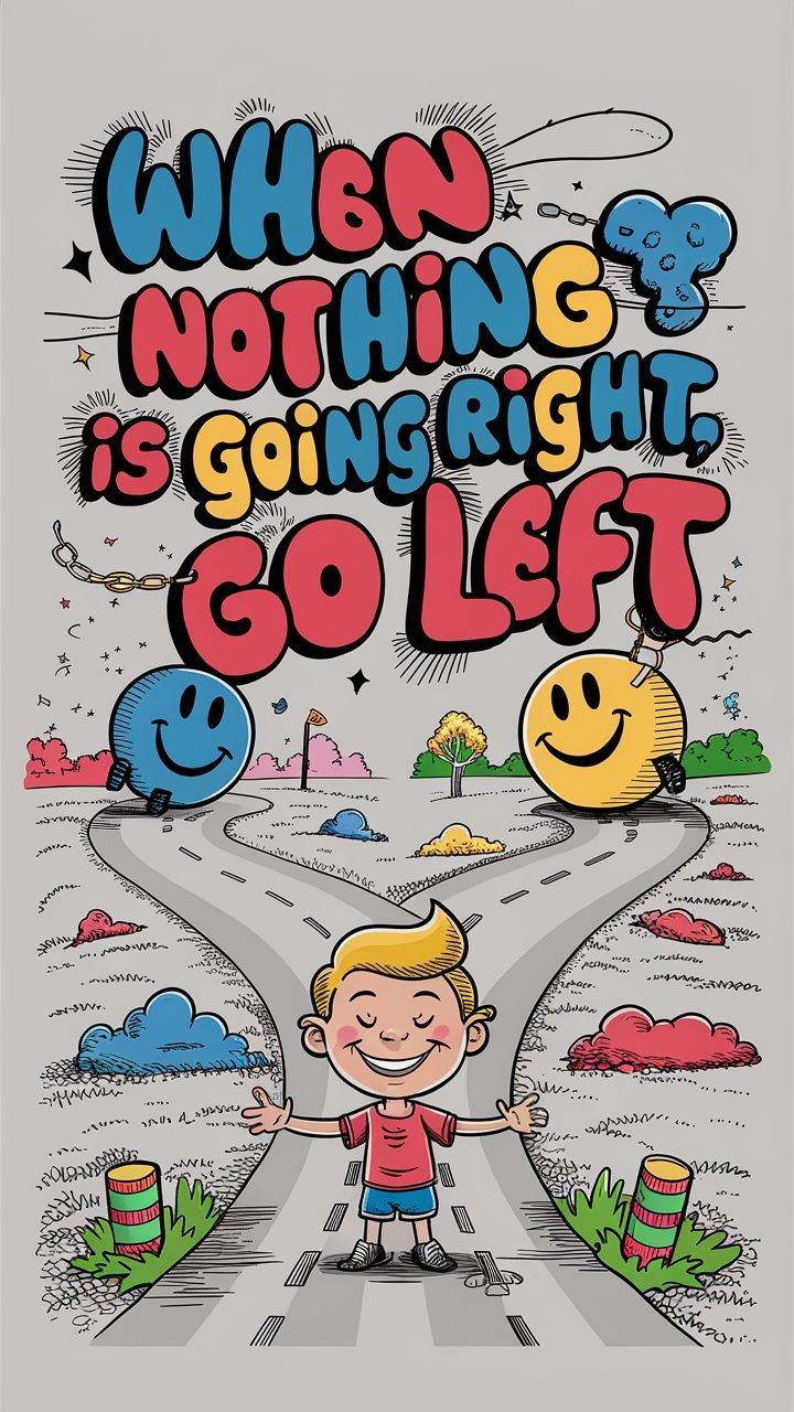 When Nothing Goes Right Go Left Art