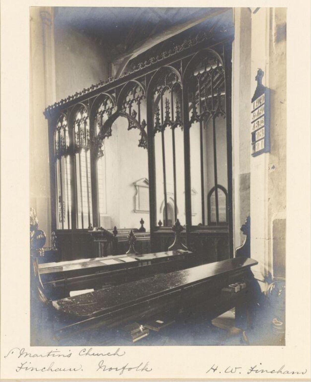 Interior of St Martin's Church Fincham