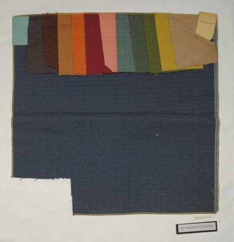 Vintage Fabric Color Swatches