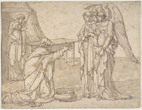 Abraham and Three Angels Drawing