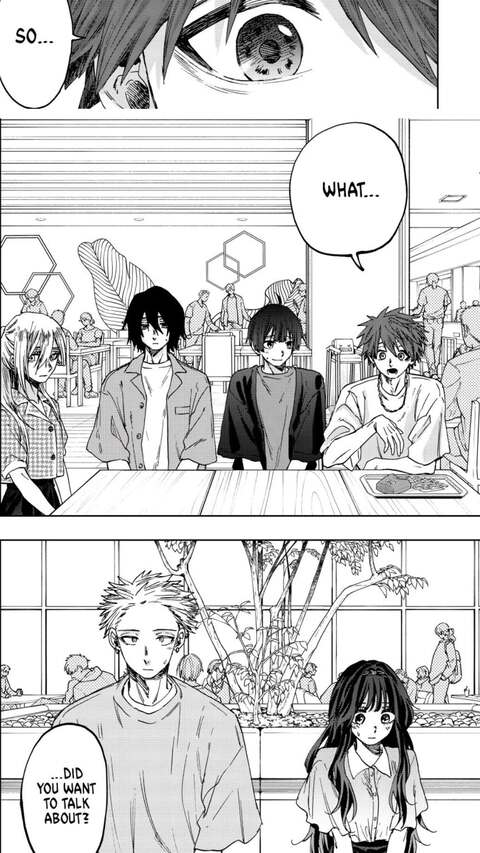 Cafe Group Conversation in Manga