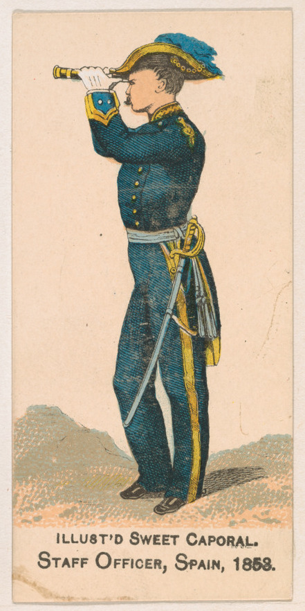 1858 Spanish Staff Officer Illustration