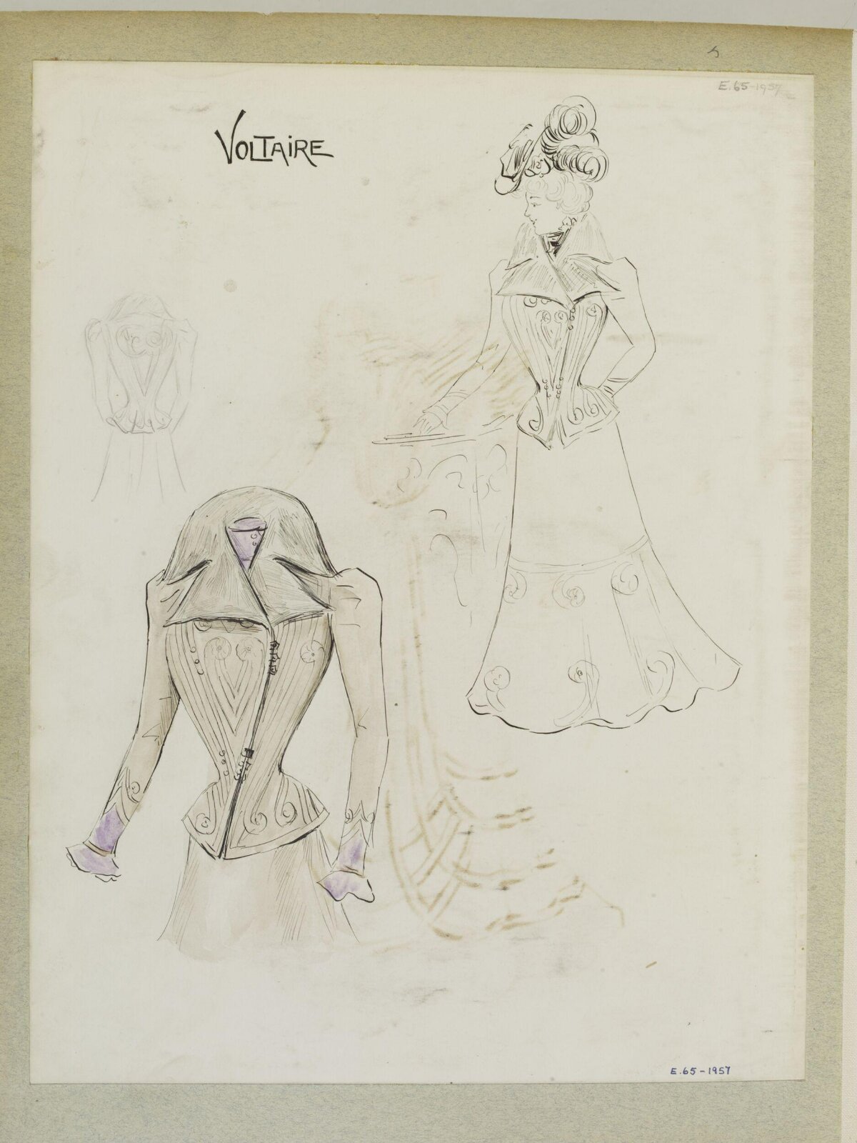 Voltaire Women's Fashion Design Sketch
