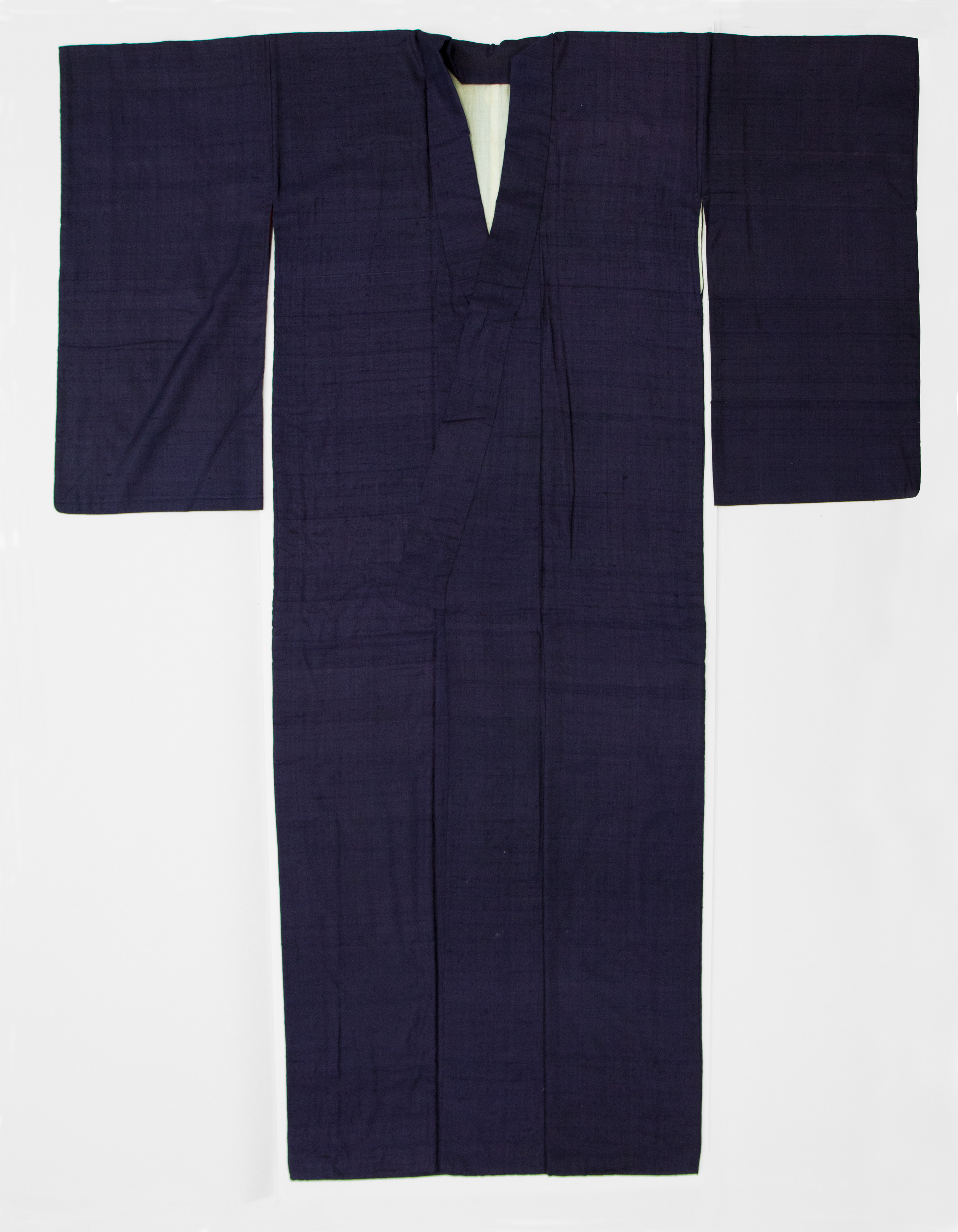 Plain Navy Blue Traditional Kimono
