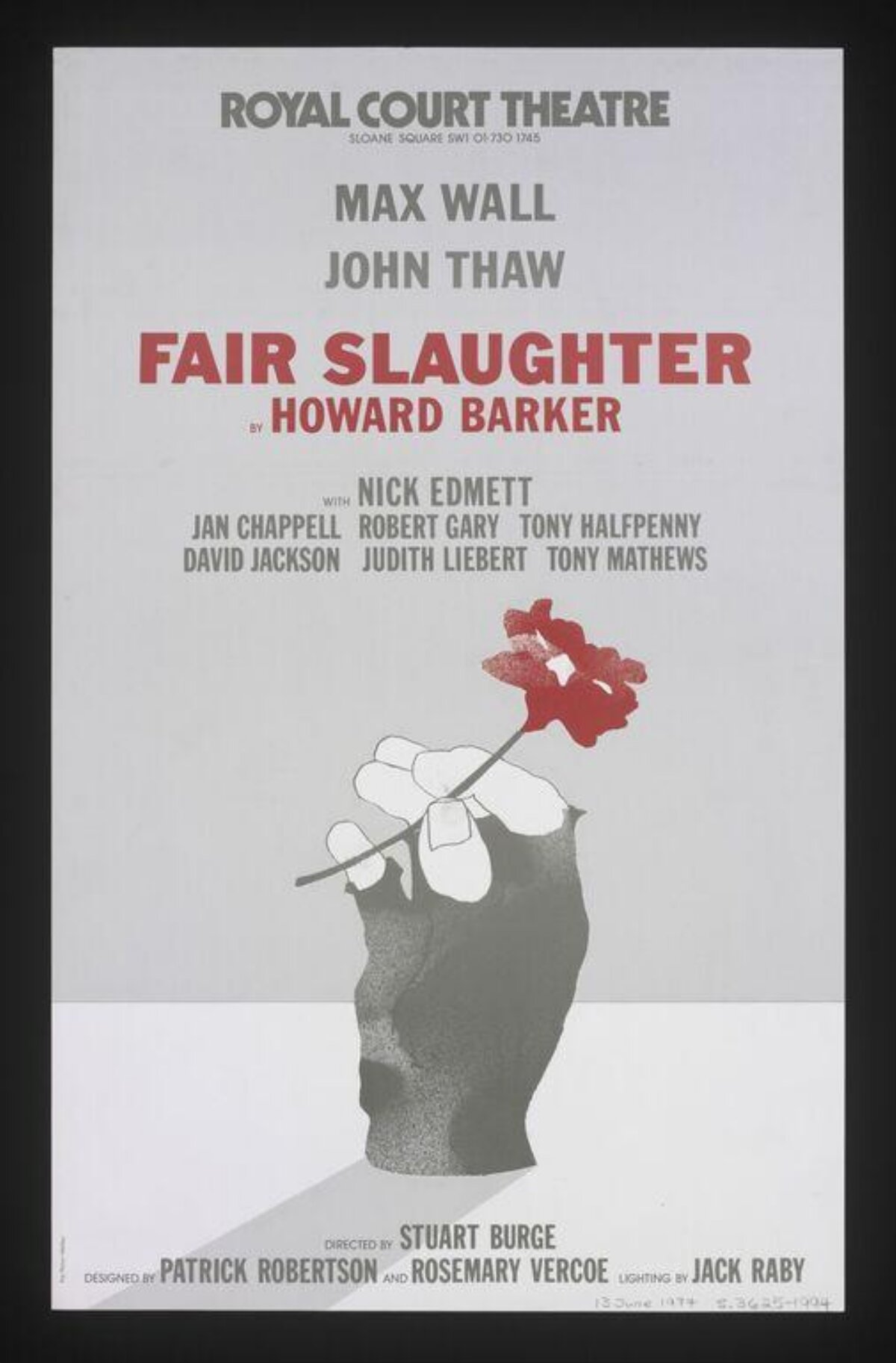 Fair Slaughter Theatre Play Poster