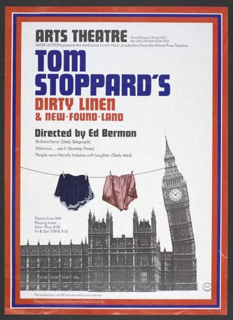 Tom Stoppard's Dirty Linen Play Poster