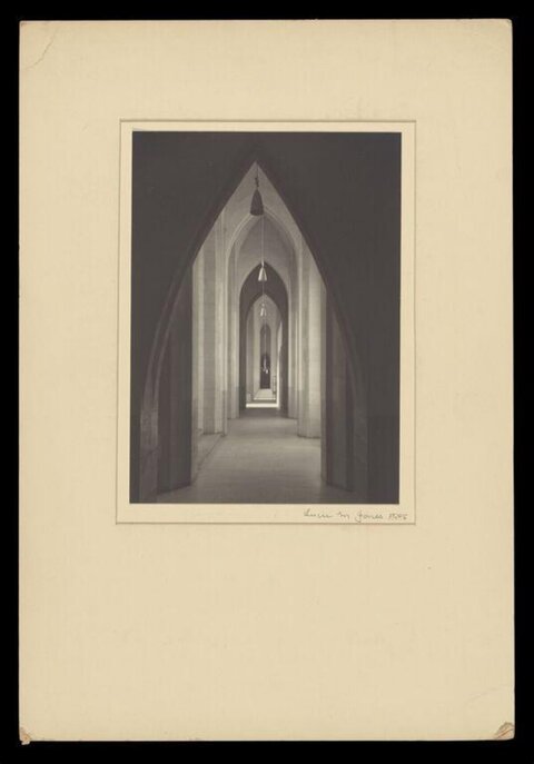 Gothic Style Arched Corridor