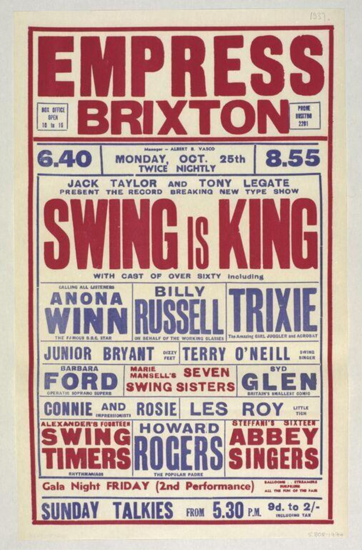 Swing is King Stage Show Poster