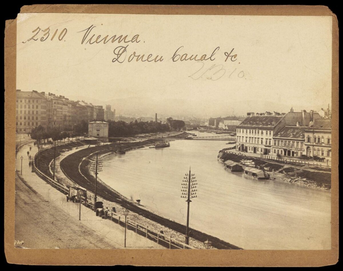 Vintage Vienna Danube Canal View