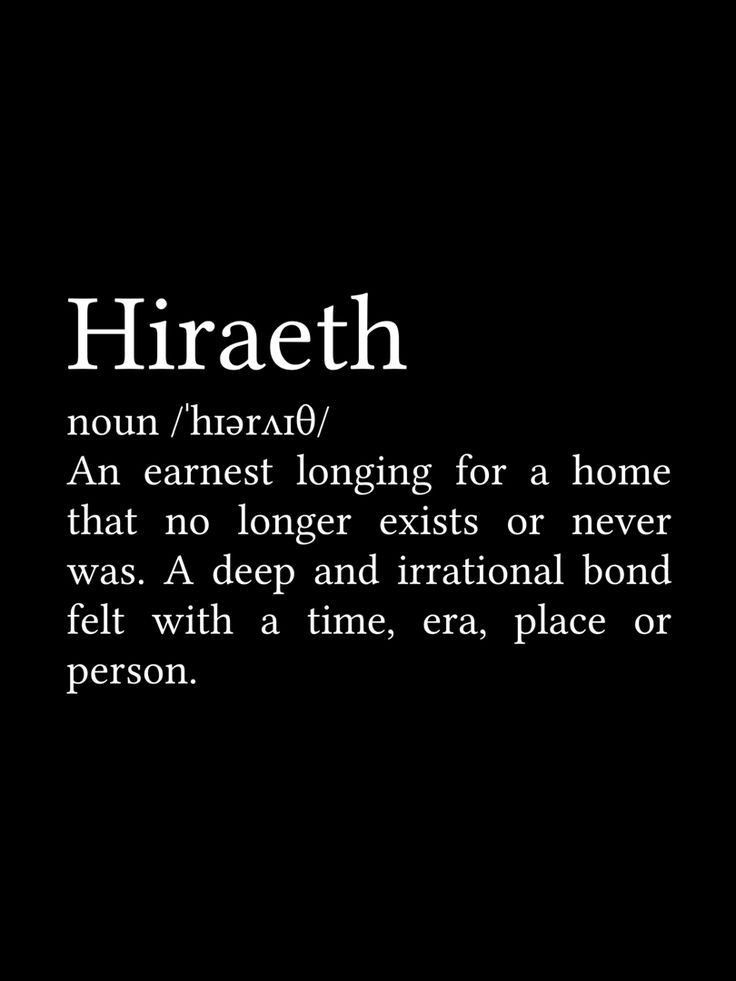 Hiraeth Word Definition