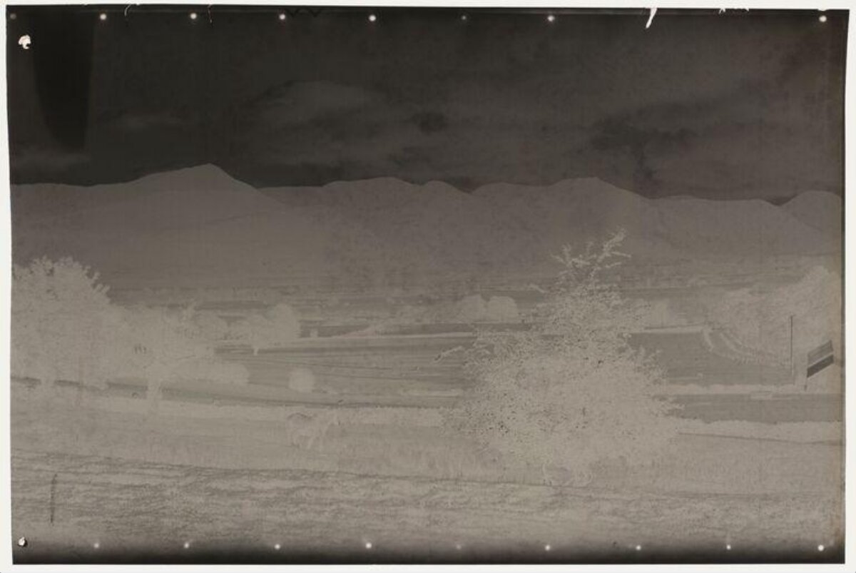 Film Negative Rural Mountain Landscape