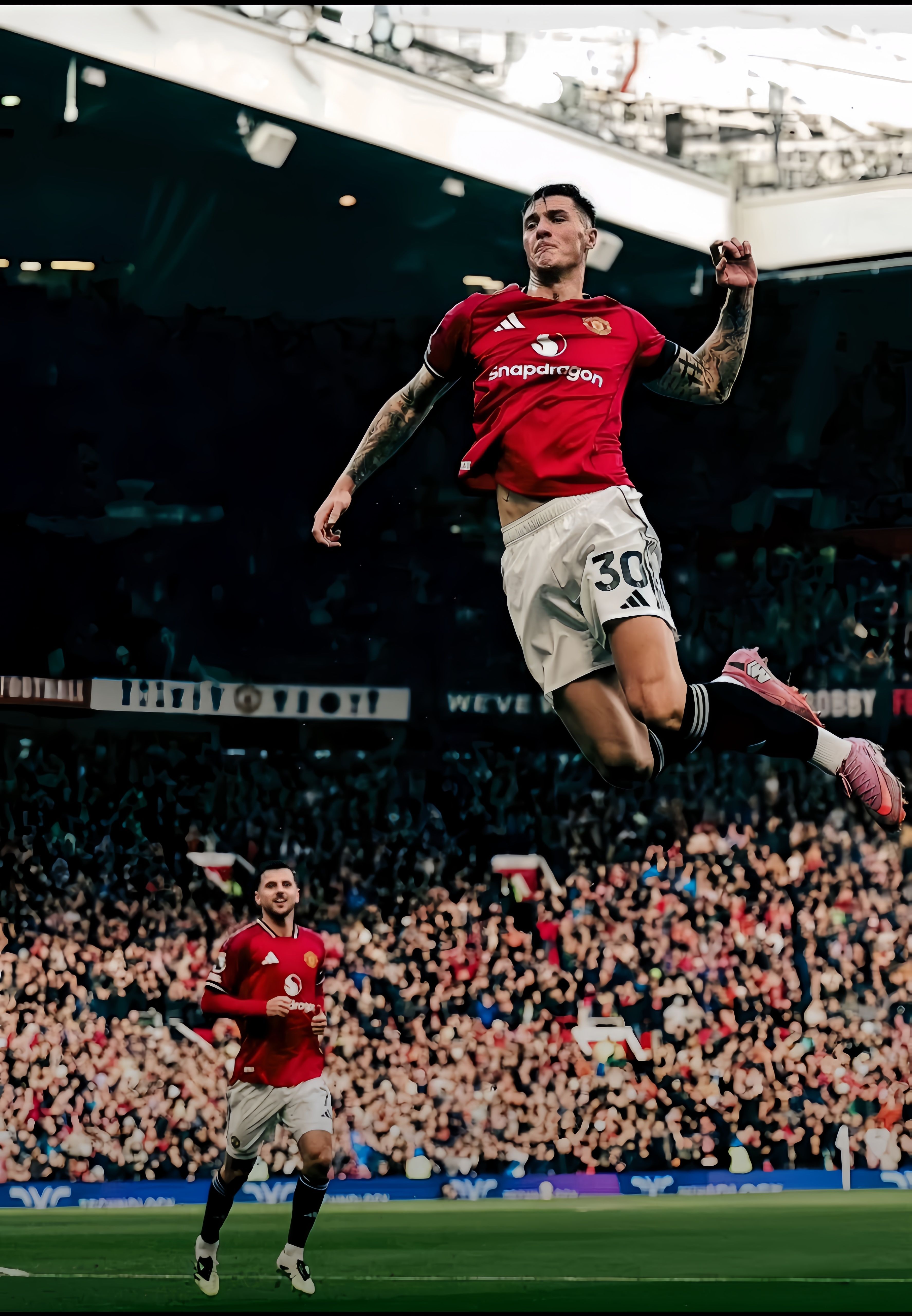 Manchester United Player Goal Celebration