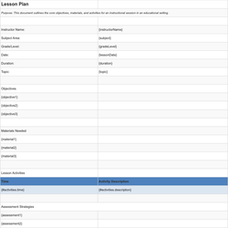Lesson Plan