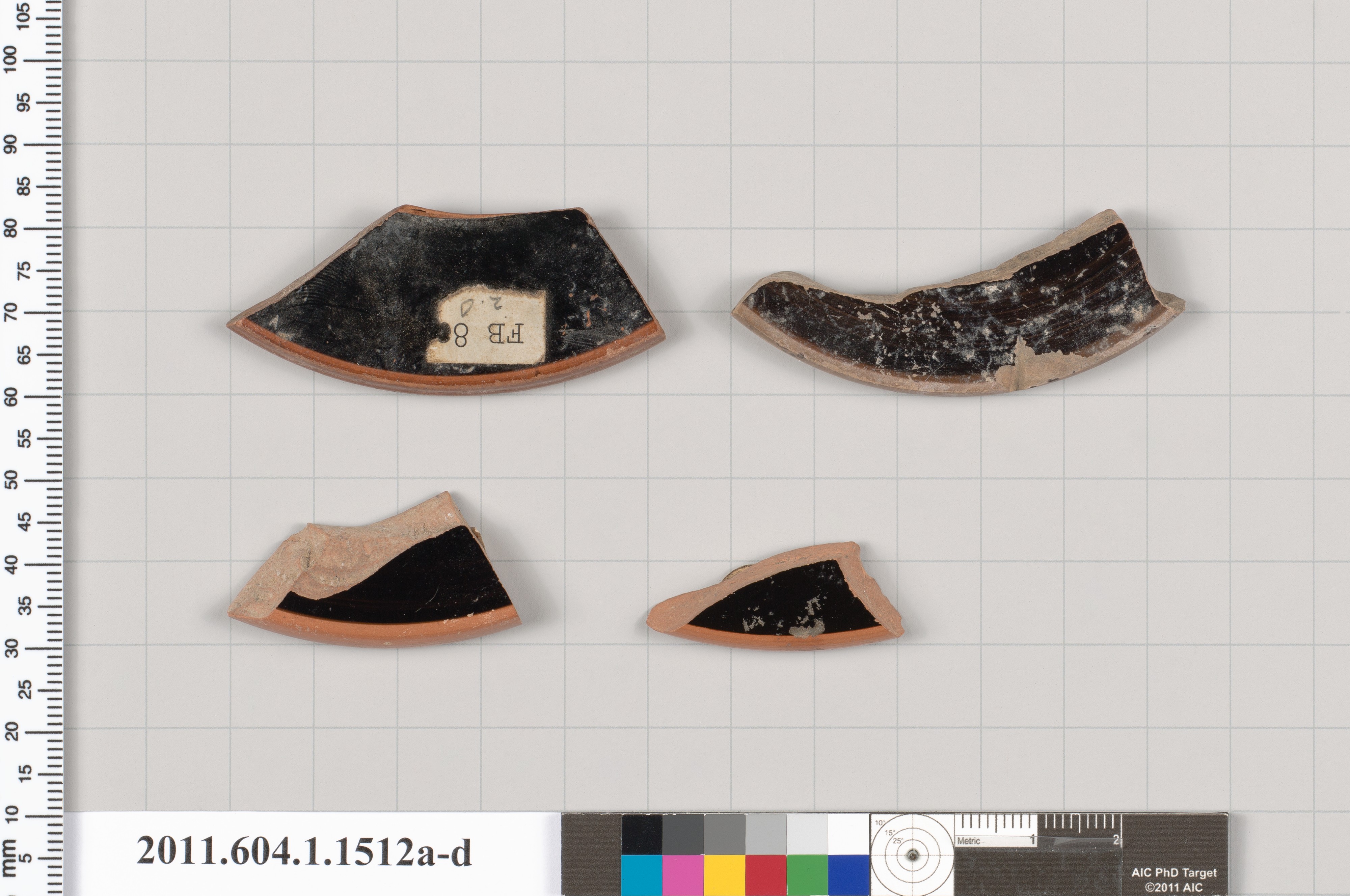 Four Ancient Pottery Fragments