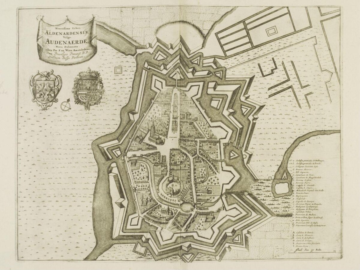 Antique Map of Audenaerde