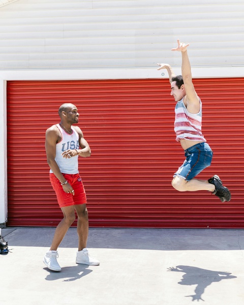 Two Friends Having Fun Outdoors