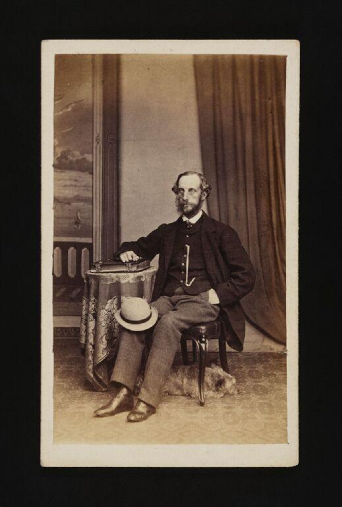 Vintage Portrait of Seated Gentleman