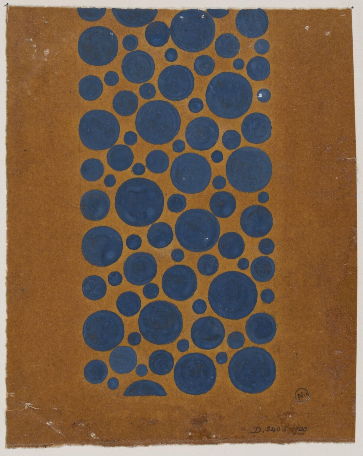 Abstract Blue Circles Artwork