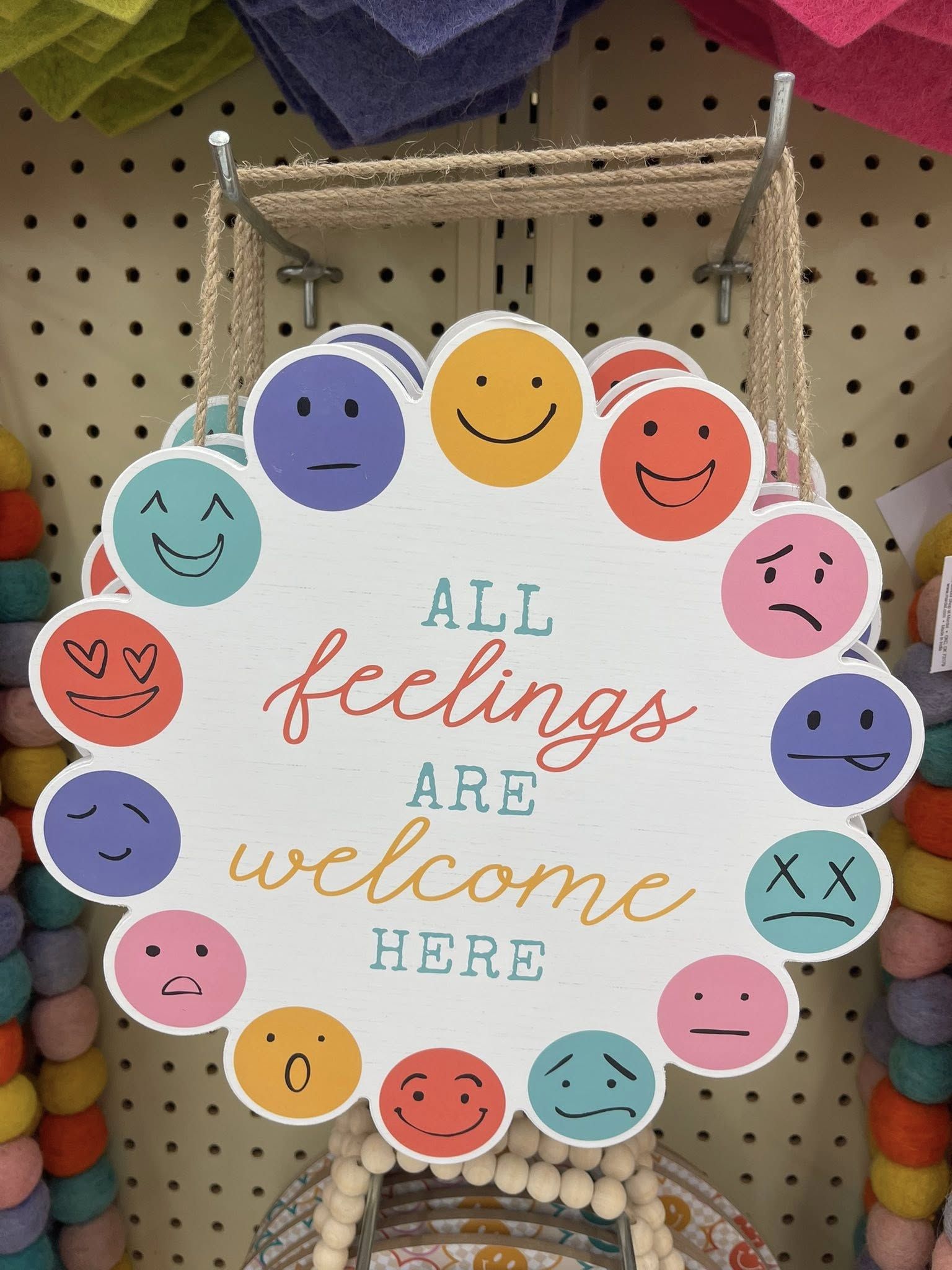 All Feelings Are Welcome Here Sign