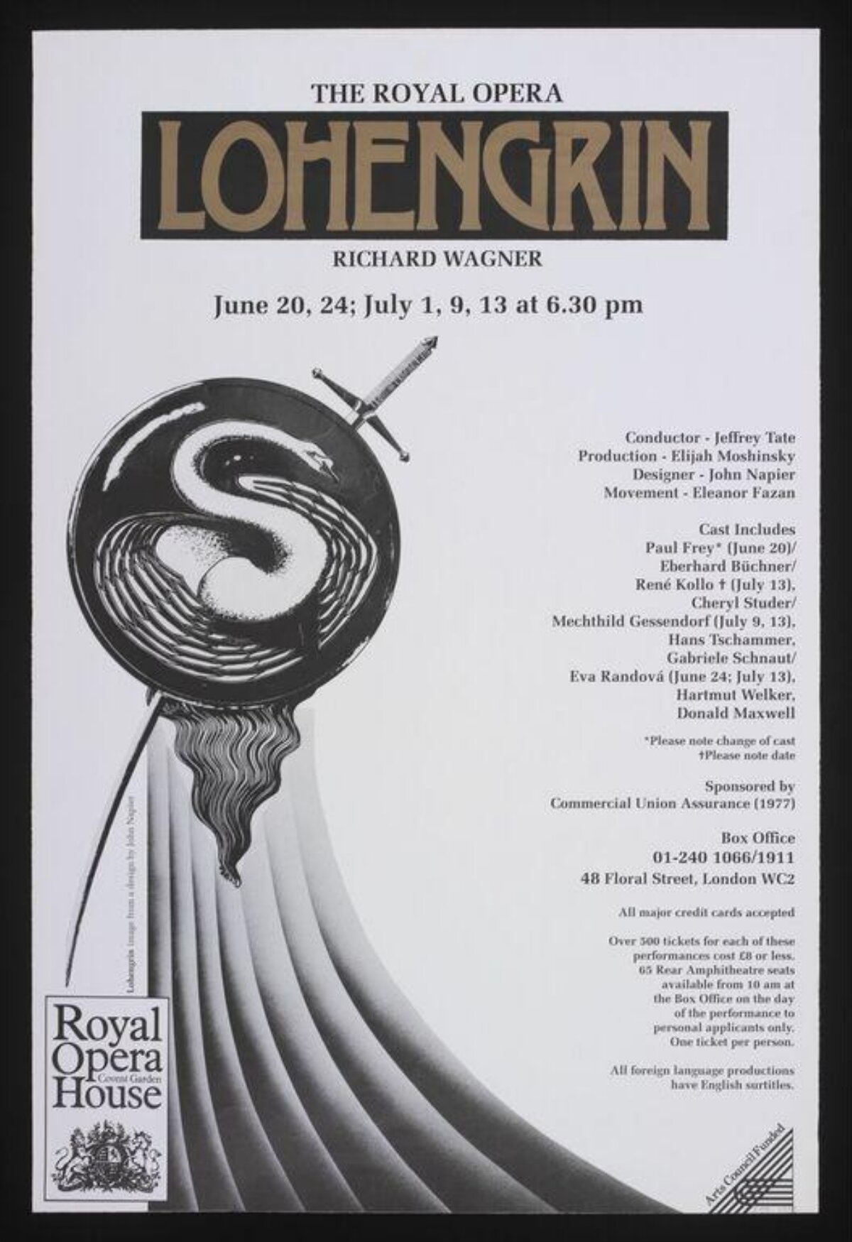 Royal Opera Lohengrin Performance Poster