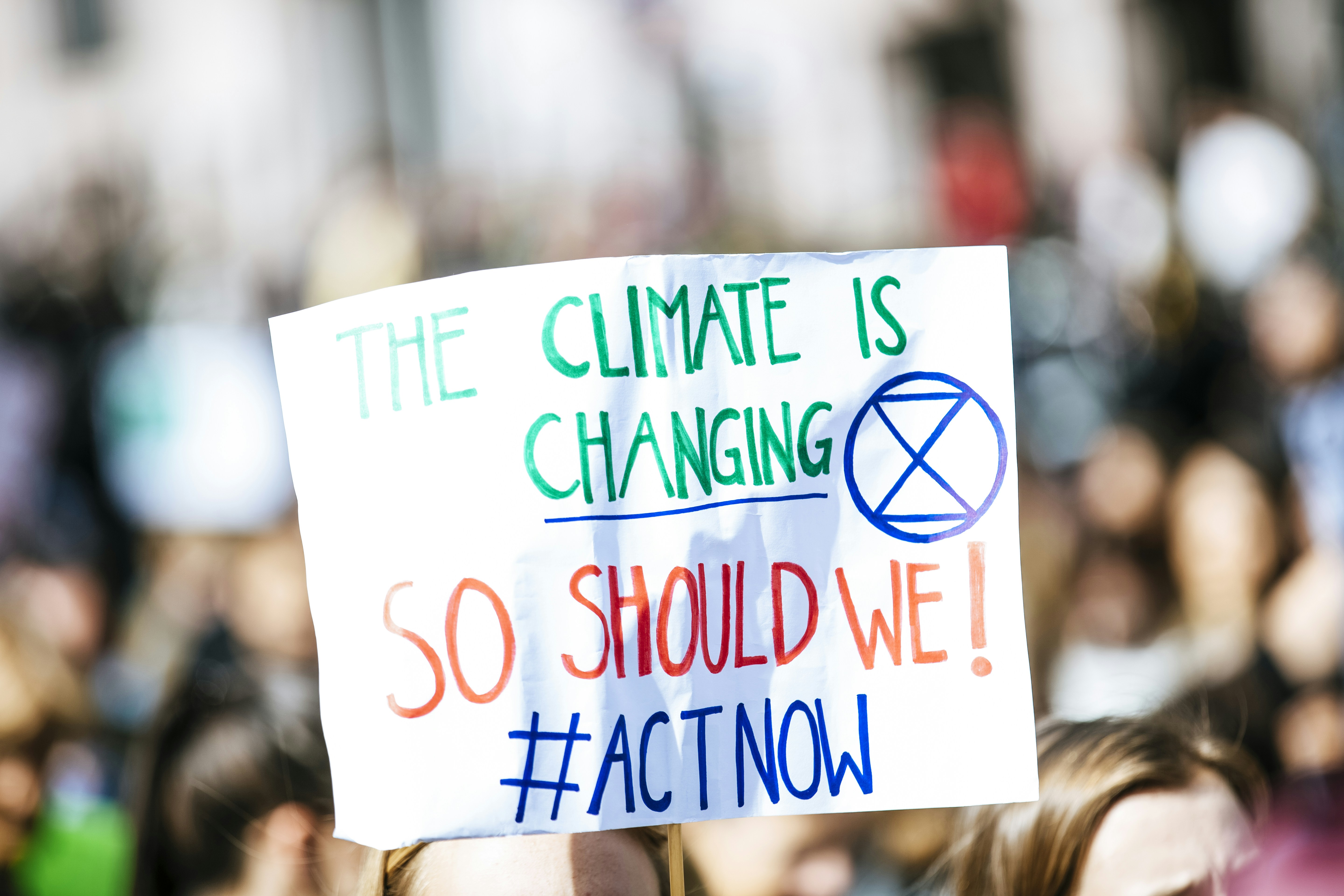 Climate Change Protest Sign