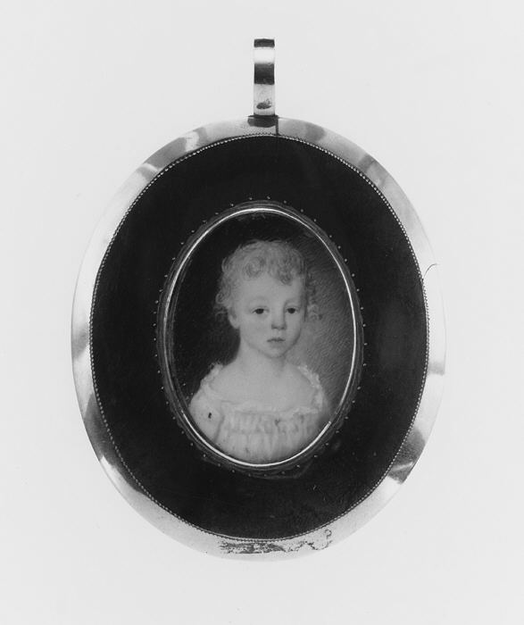 Framed Miniature Portrait of a Child