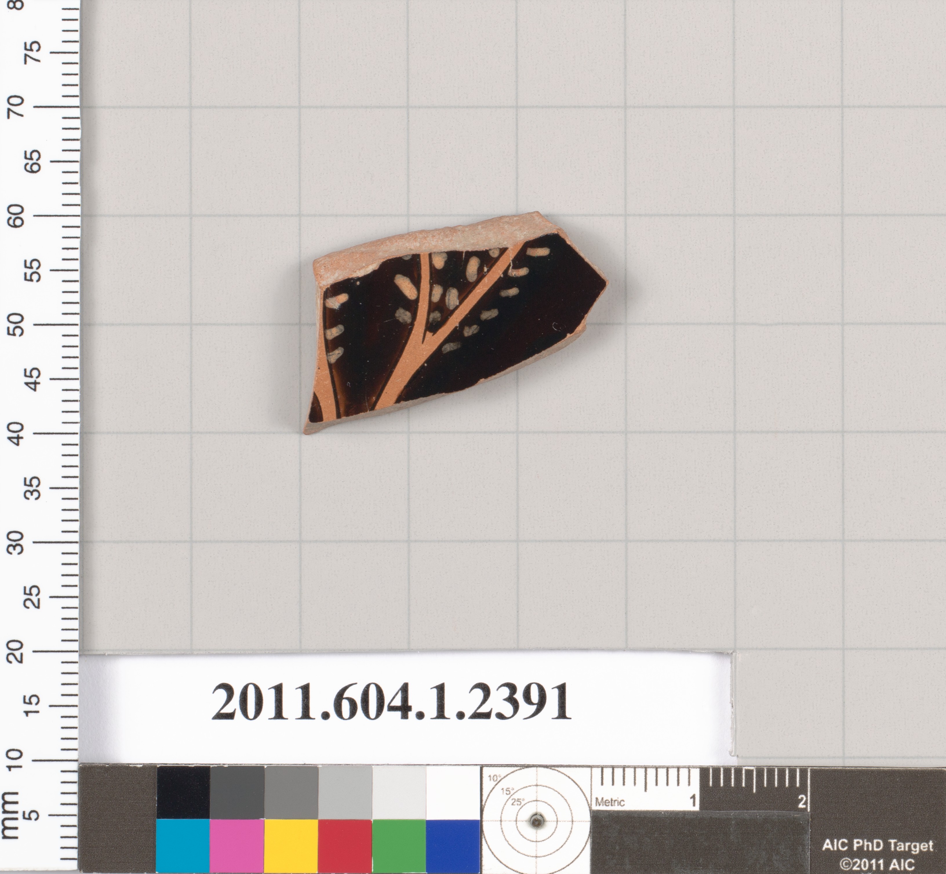 Ancient Painted Pottery Shard