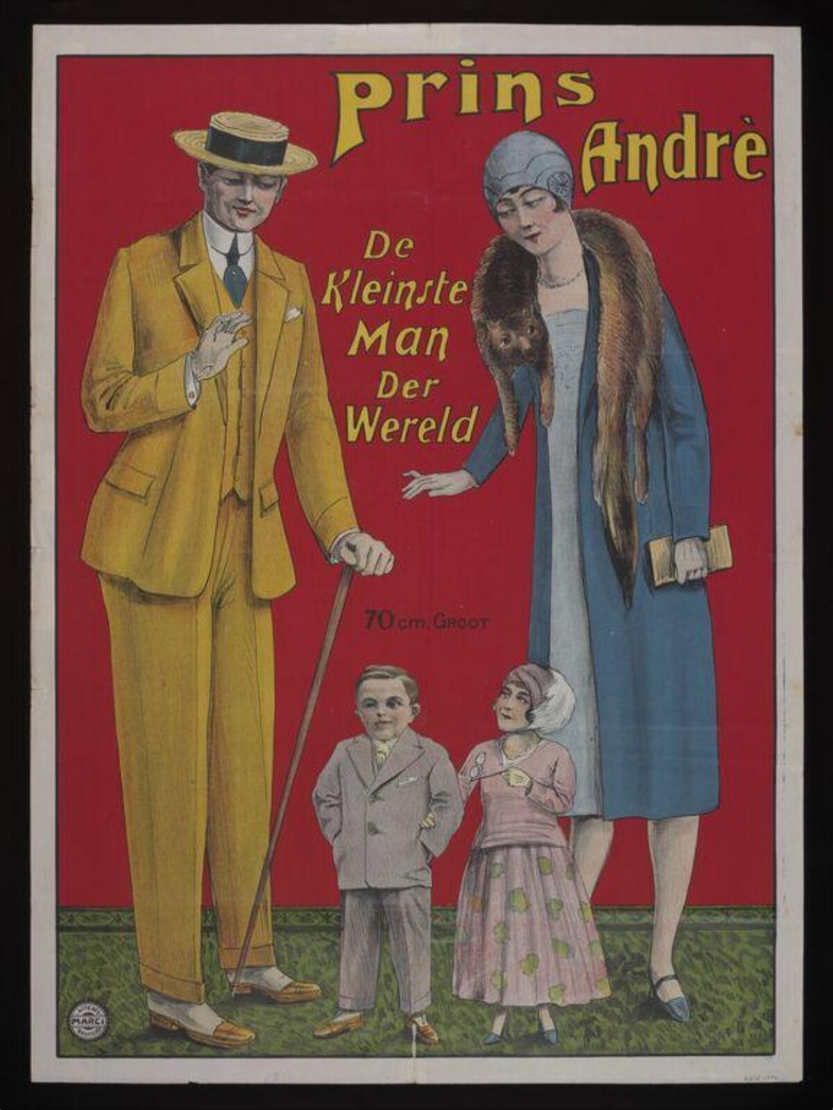 Prins Andre Vintage Sideshow Poster