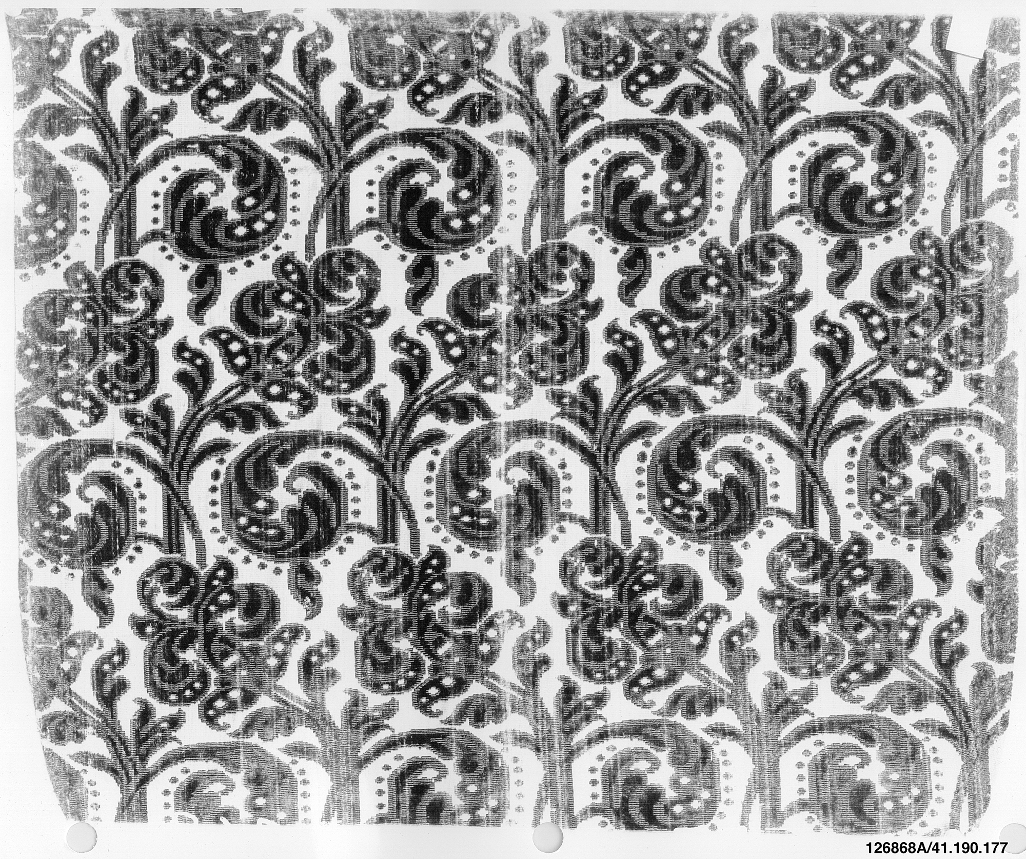 Vintage Floral Patterned Textile
