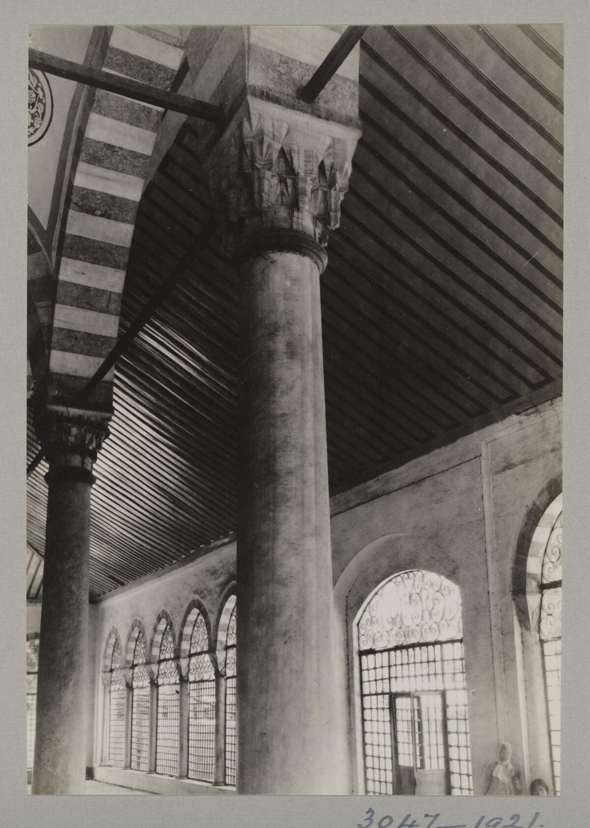 Vintage Mosque Colonnade Interior