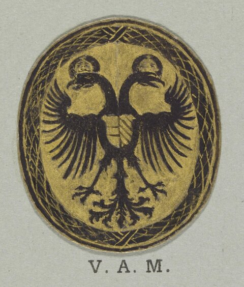 Double-Headed Eagle Heraldic Badge