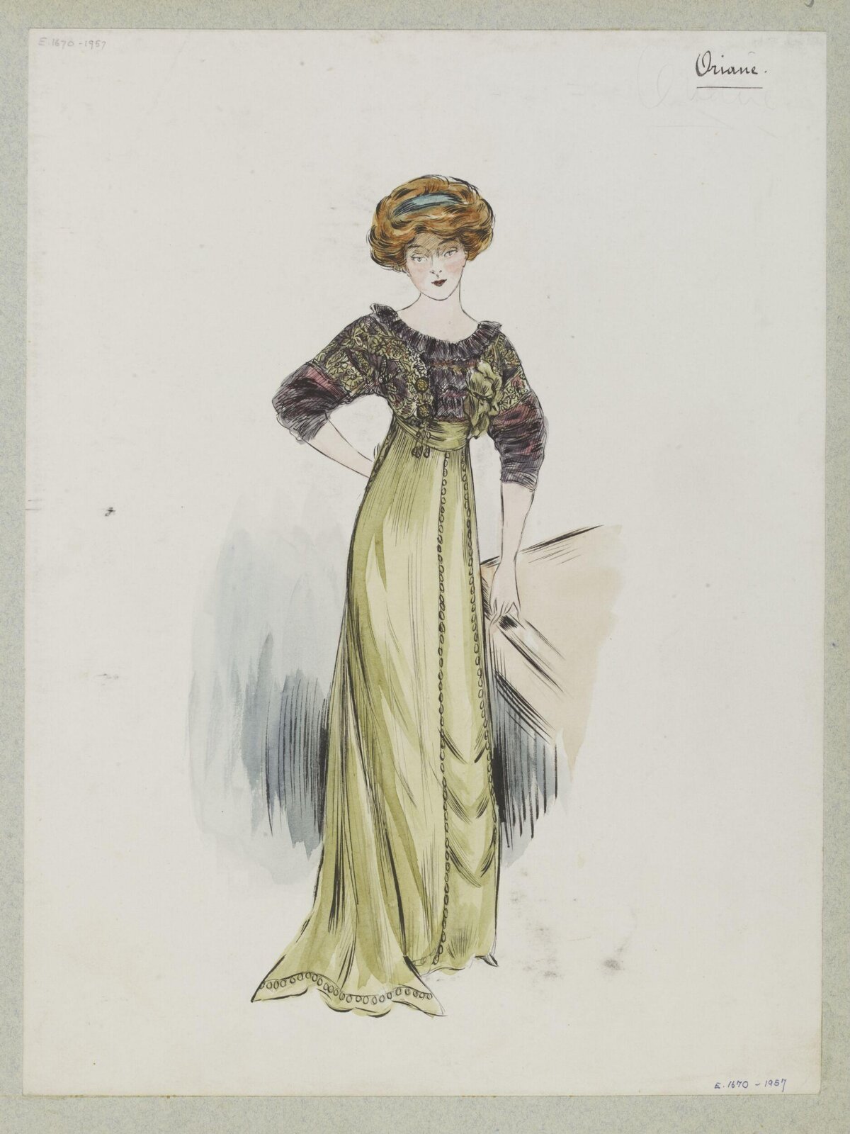 Oriane Evening Gown Fashion Sketch