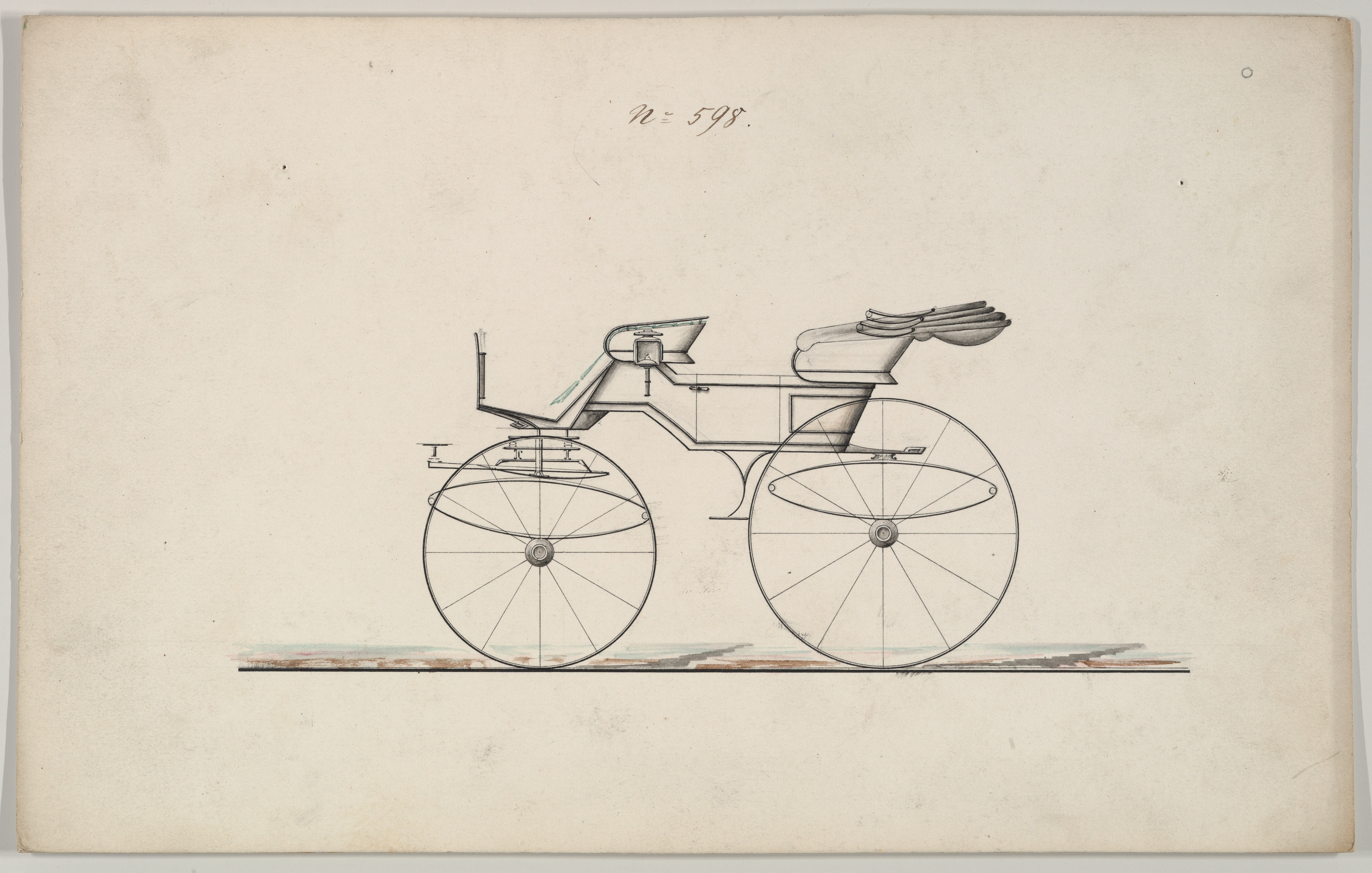 Design Drawing of Horse-drawn Carriage