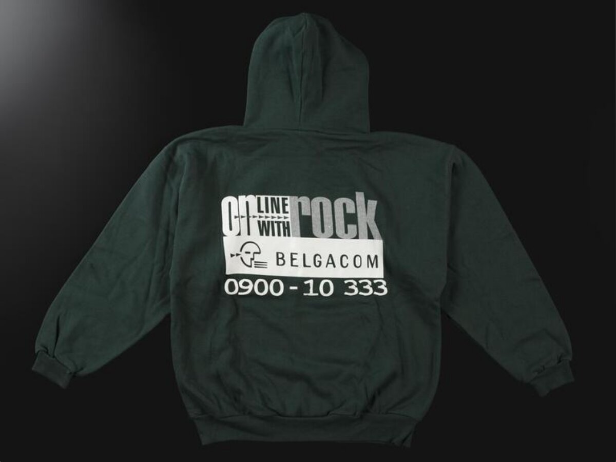 Dark Green Printed Promotional Hoodie