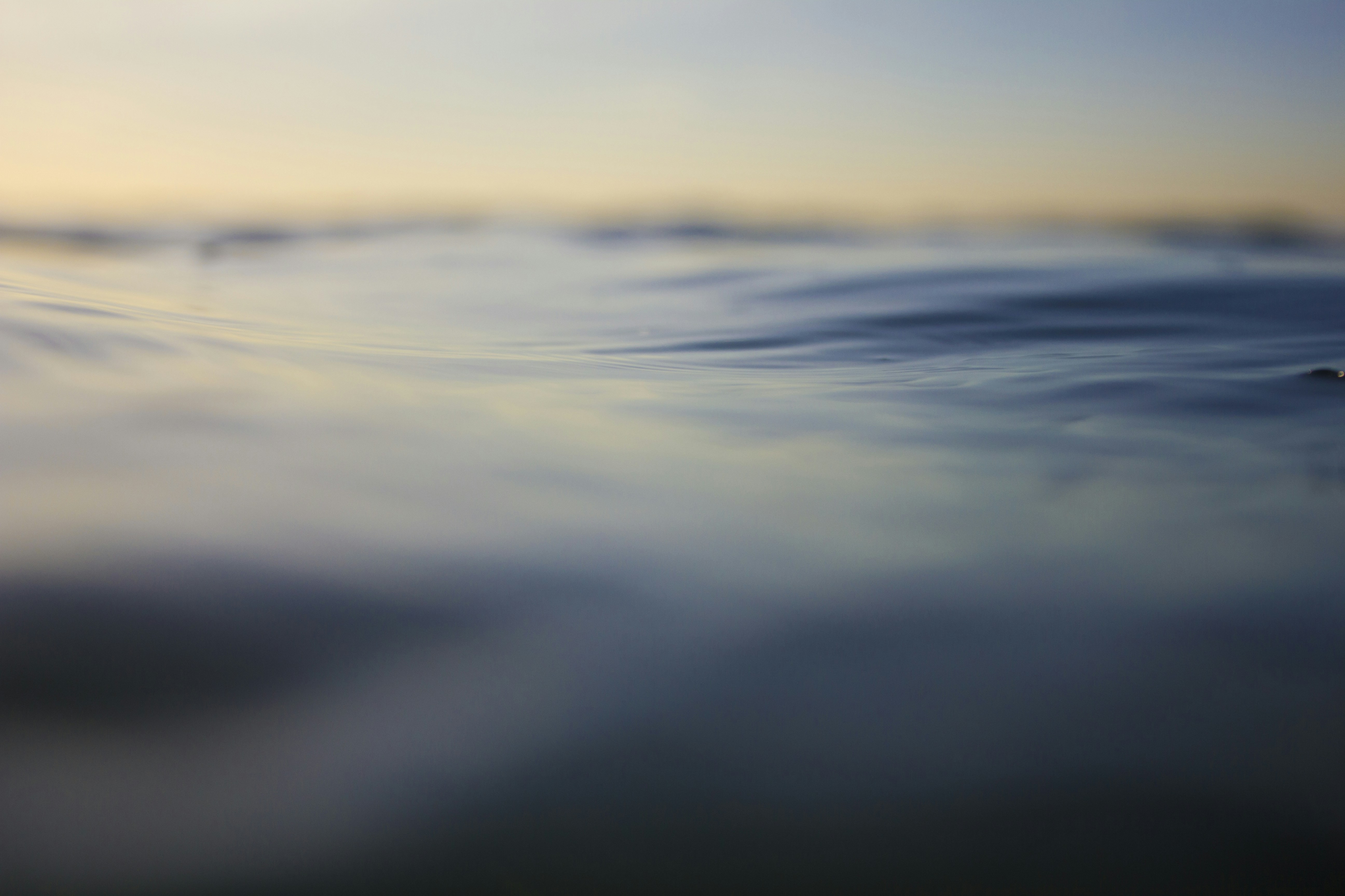 Calm Rippled Water at Dusk