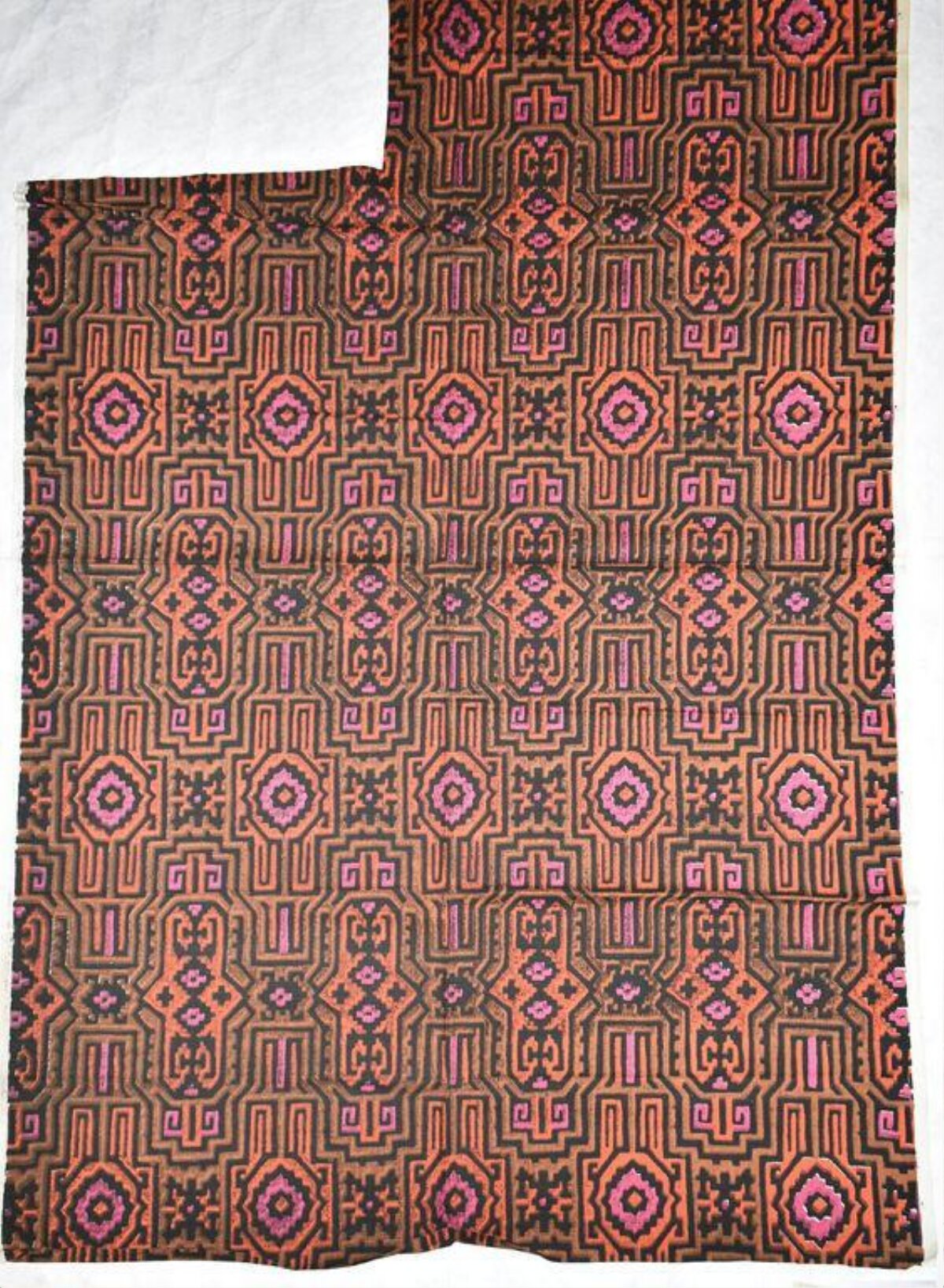 Geometric Tribal Pattern Woven Fabric