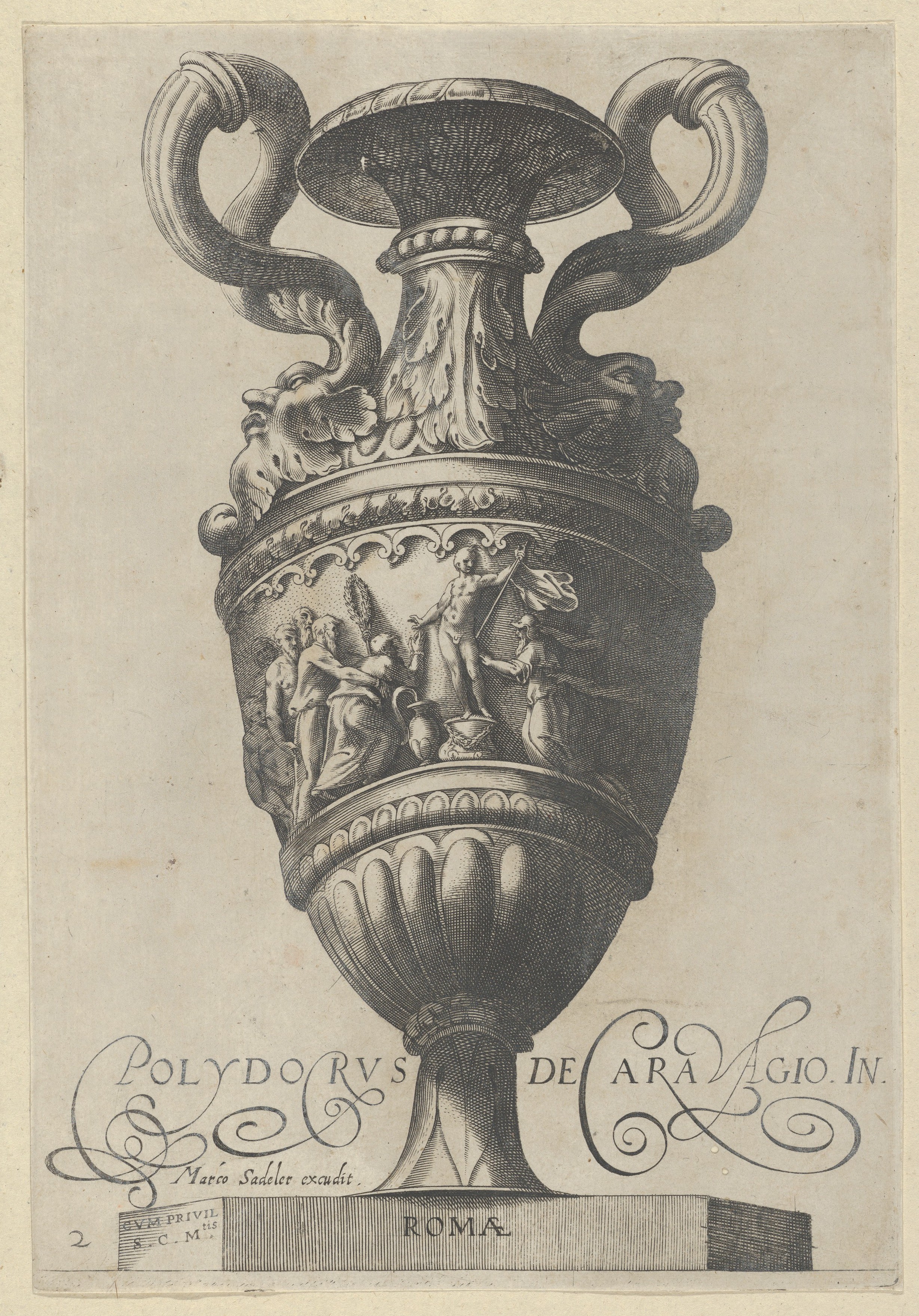 Engraved Ornate Classical Vase