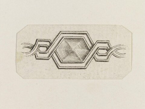 Geometric Hexagon Line Drawing