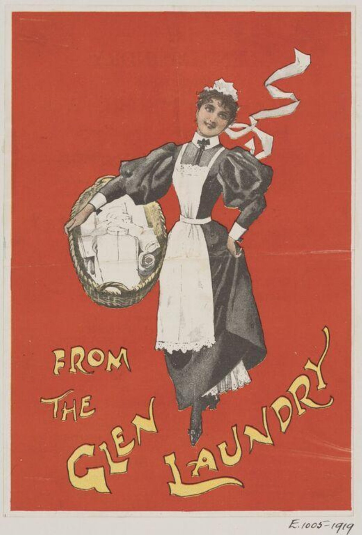Vintage Glen Laundry Advertisement Poster