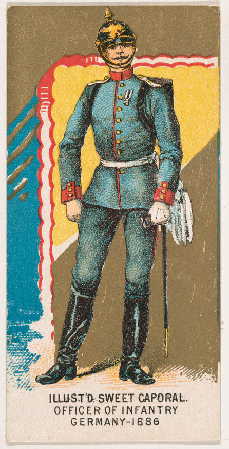 1886 German Infantry Officer Illustration