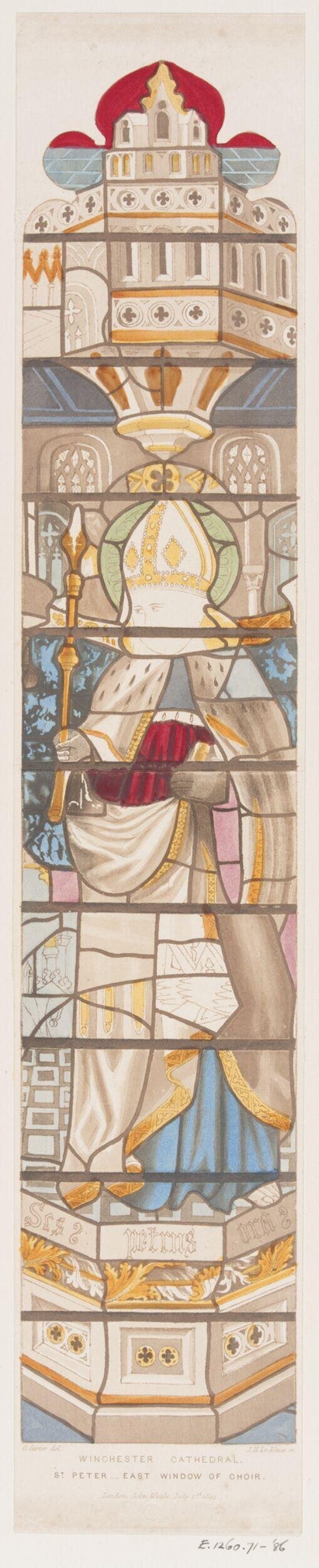 St Peter Stained Glass Winchester Cathedral