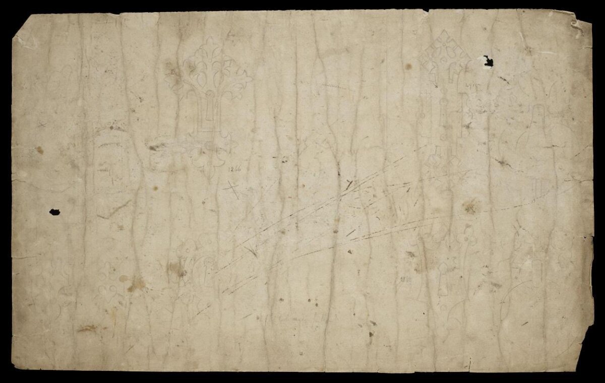 Aged Paper Architectural Sketch