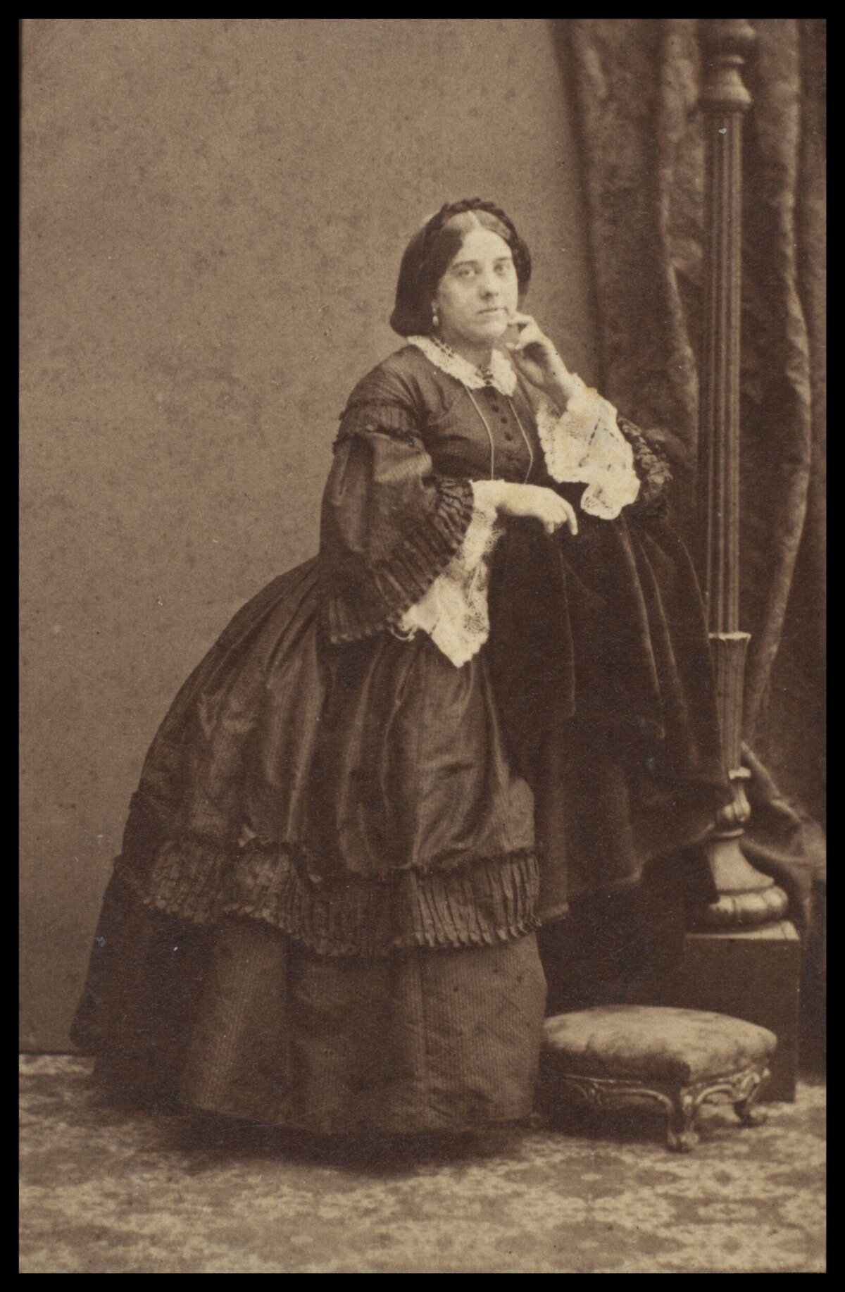 Victorian Woman Studio Portrait