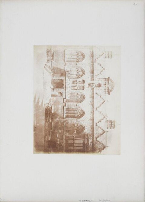 Vintage Photo of Historical Arched Facade