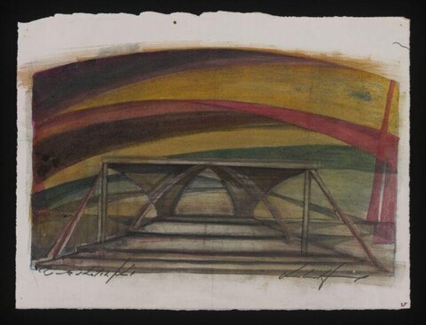 Stage Set Design Sketch