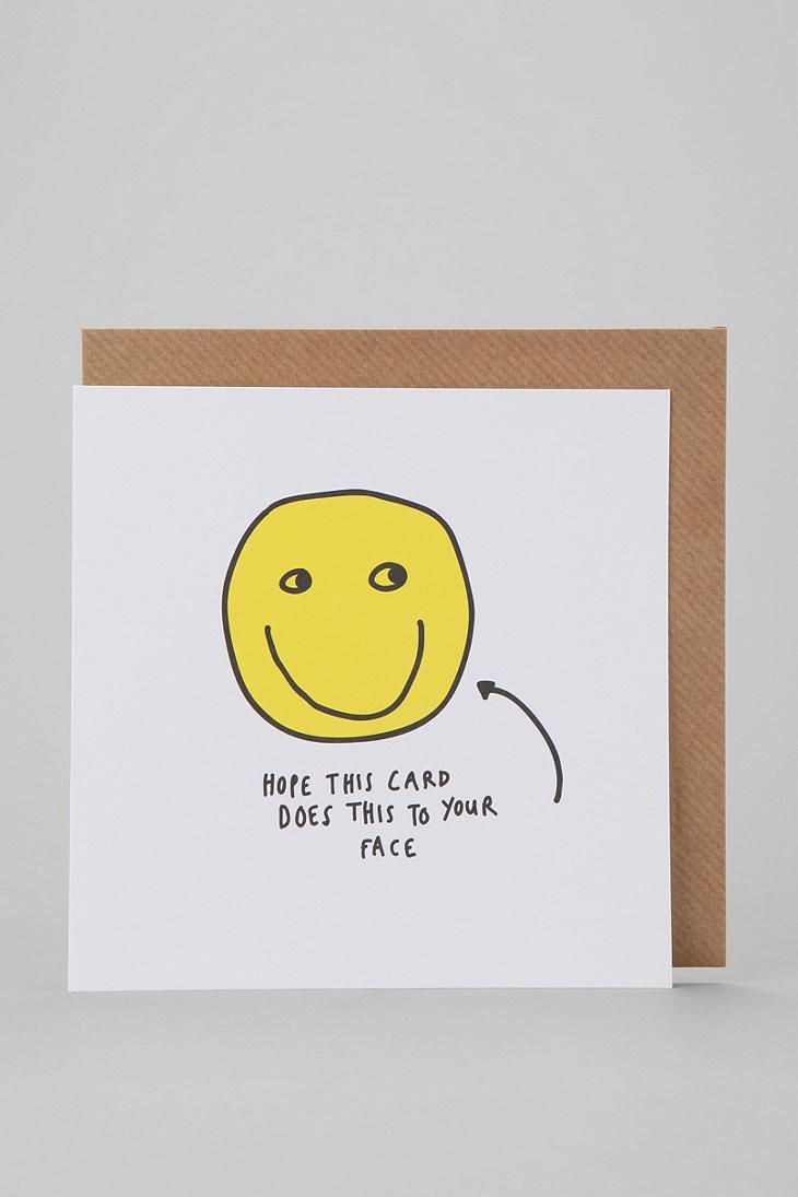 Funny Smiley Greeting Card