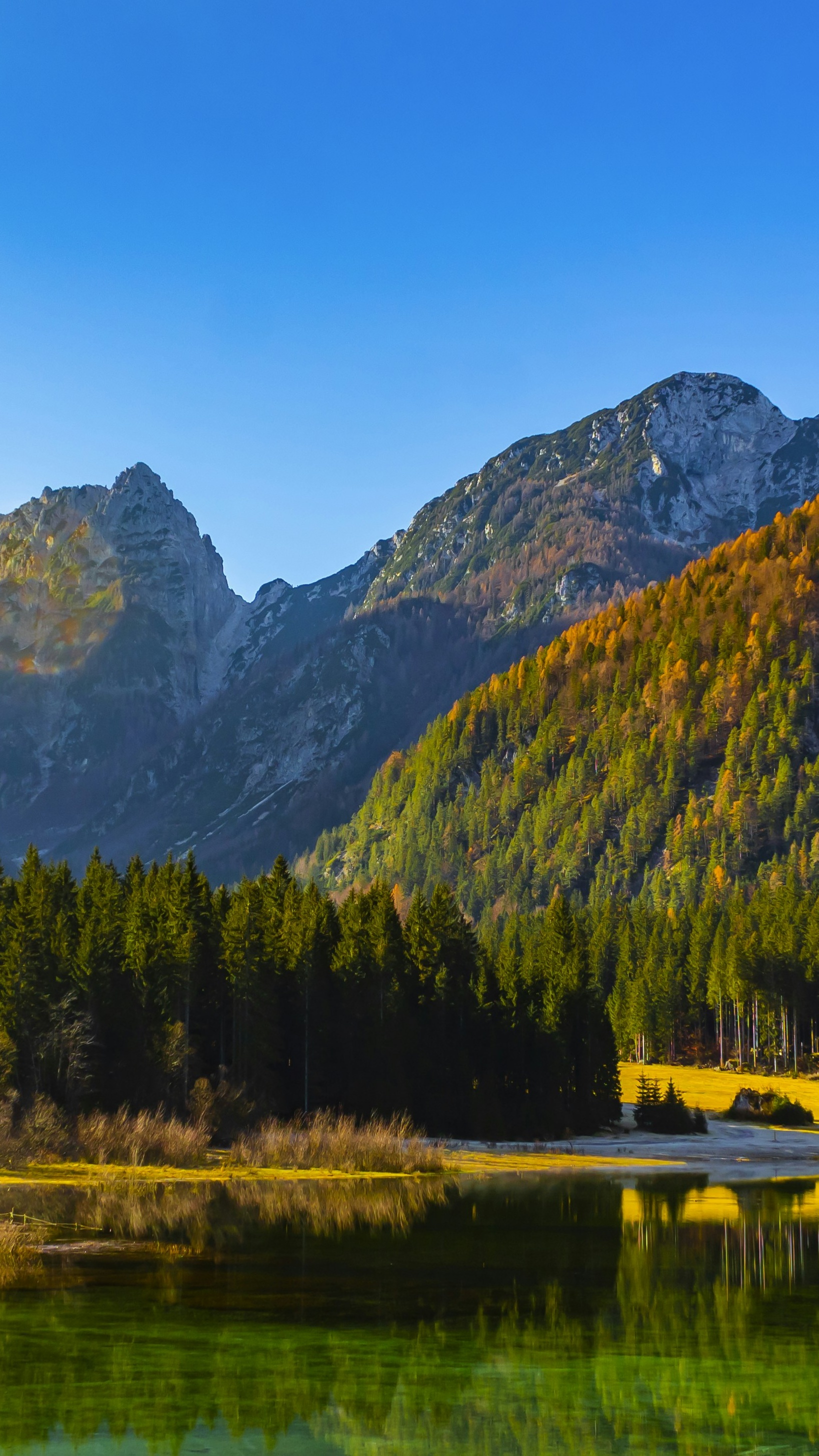 Autumn Mountain Lake Reflection
