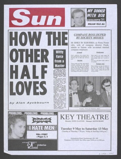 Newspaper Ad For How The Other Half Loves Play